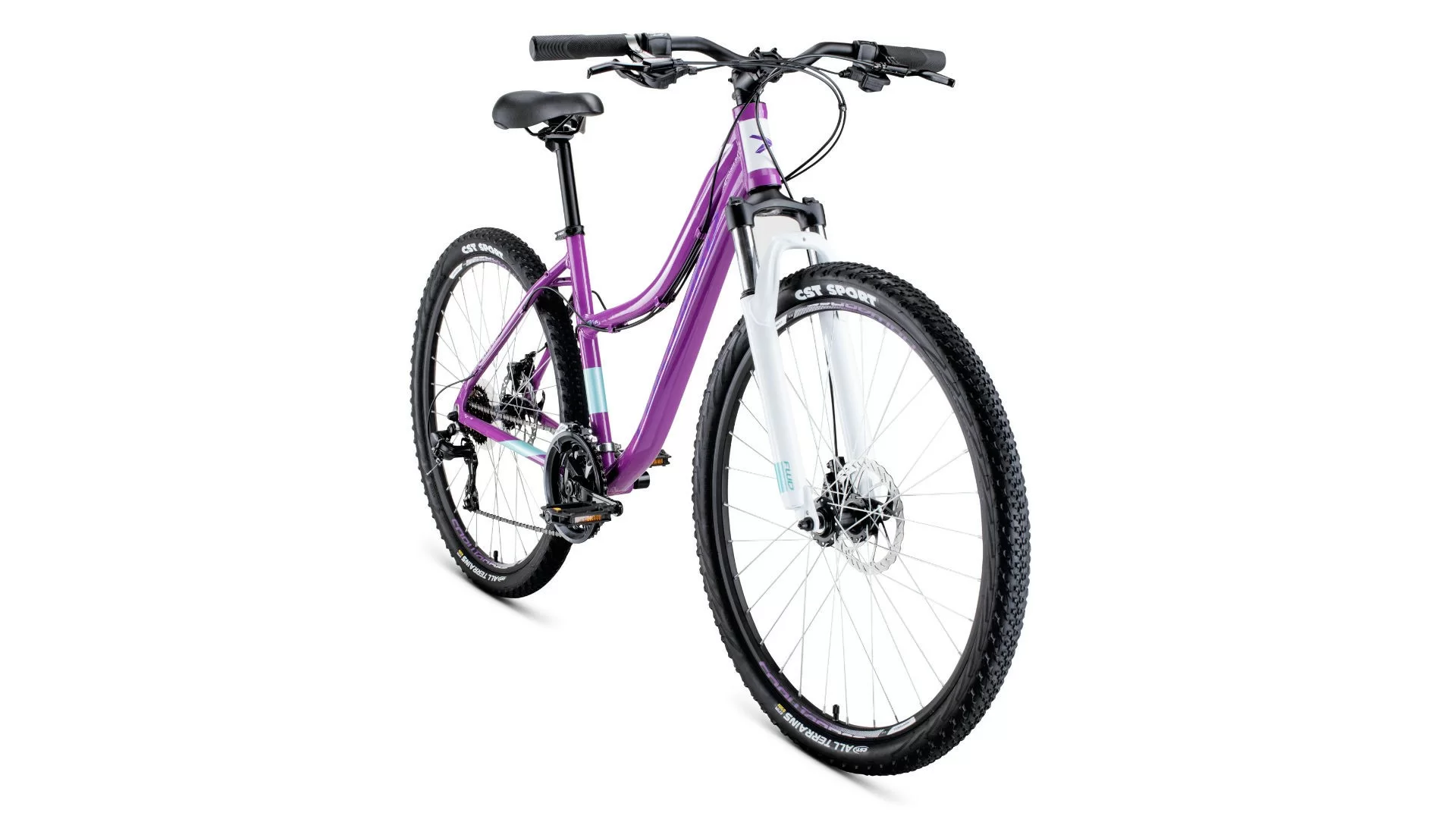 Реальное фото Велосипед Forward Jade 27,5 2.0 disc (2020) фиолетовый RBKW0767Q006 от магазина СпортСЕ
