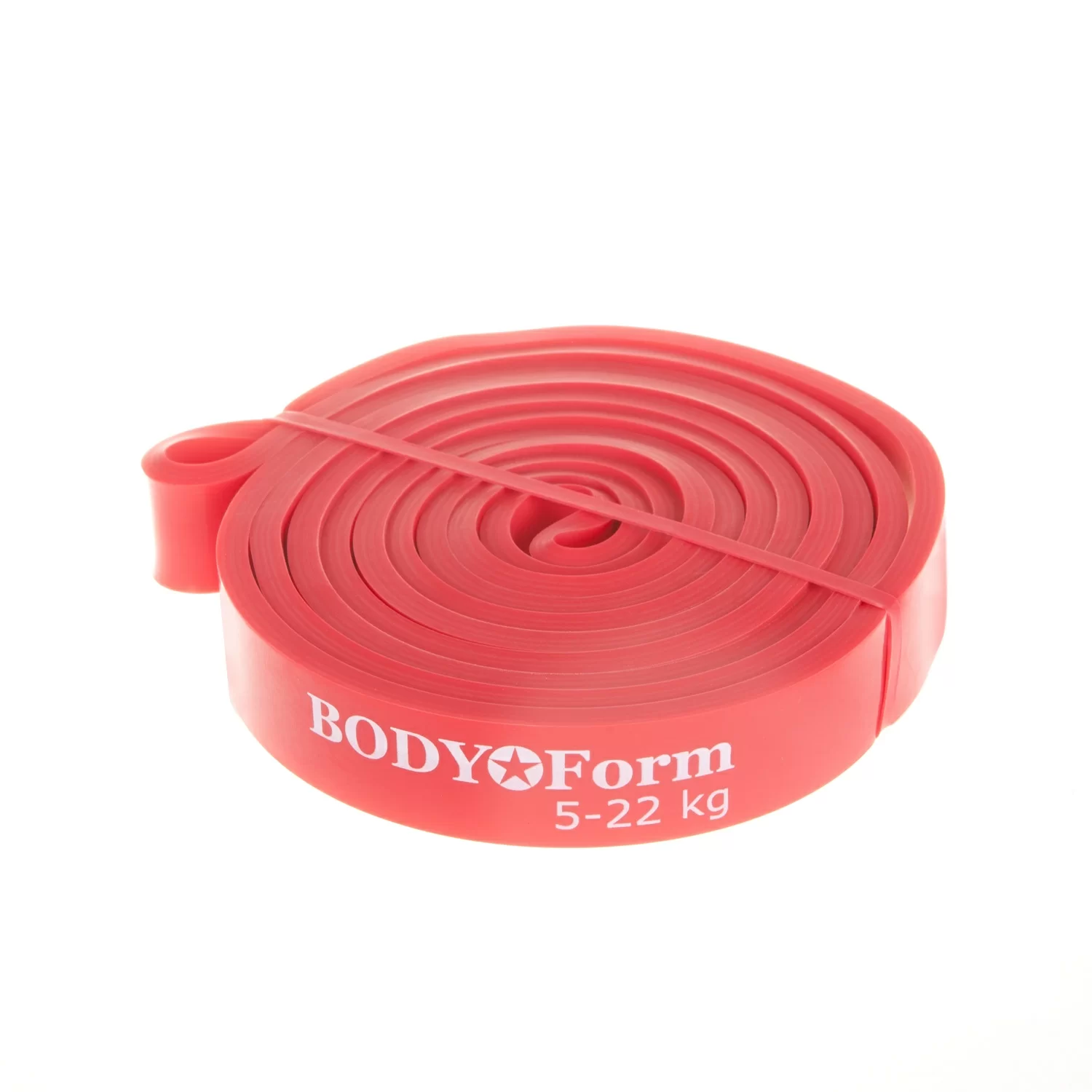 Реальное фото Эспандер петля резиновая 208 * 2 * 0.45 см, 5-22 кг Body Form красная BF-RL20 от магазина СпортСЕ