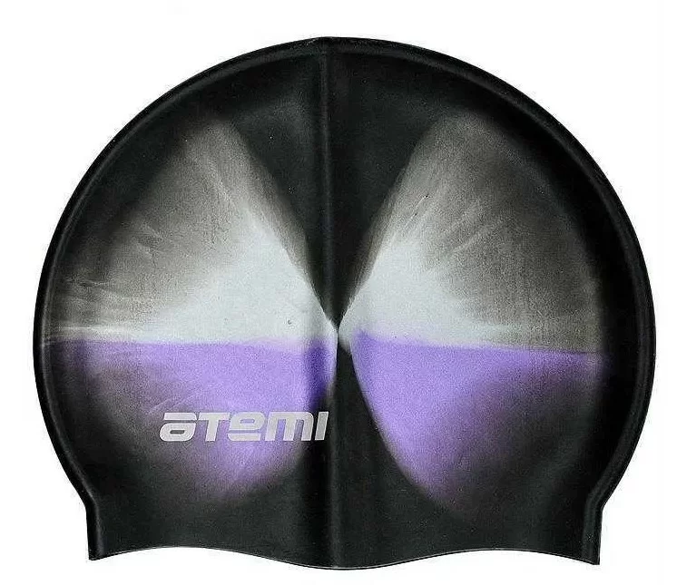 Реальное фото Шапочка для плавания Atemi MC201 силикон мультиколор от магазина СпортСЕ