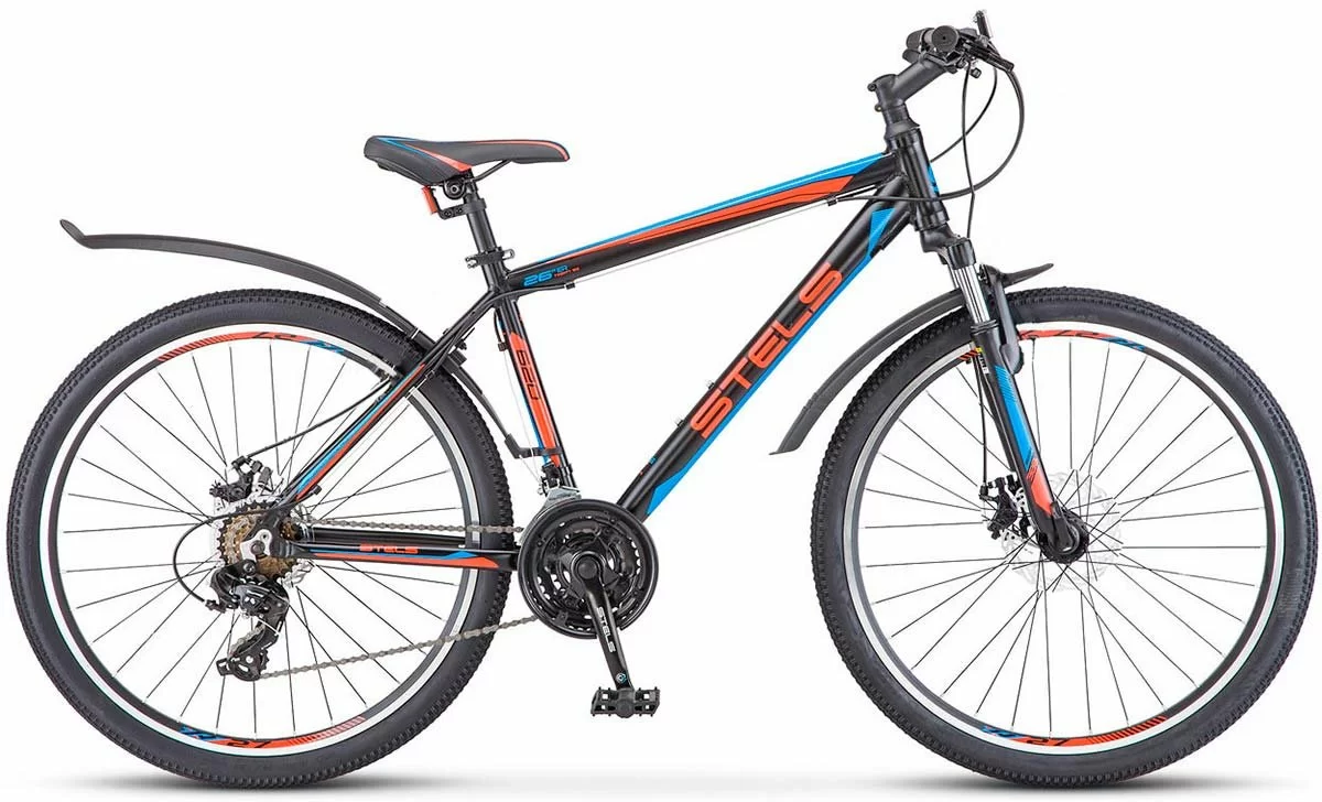 Реальное фото Велосипед Stels Navigator-620 MD 26" темно-синий V010 от магазина СпортСЕ