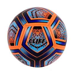 Мяч футбольный Cliff #9 №5 PU Hibrid Microfiber оранжево-синий