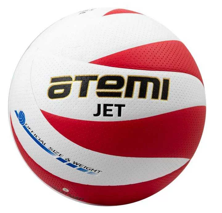 Реальное фото Мяч волейбольный Atemi Jet PU Soft бел/красн от магазина СпортСЕ