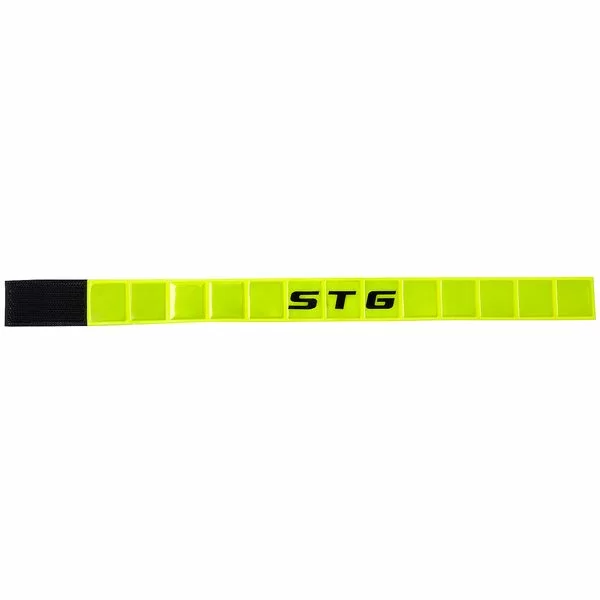 Реальное фото Светоотражатель STG 43444-Y мягкий браслет  на липучке Х82807 от магазина СпортСЕ