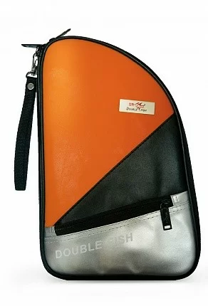 Реальное фото Чехол для теннисной ракетки Double Fish оранжевый R 02 от магазина СпортСЕ