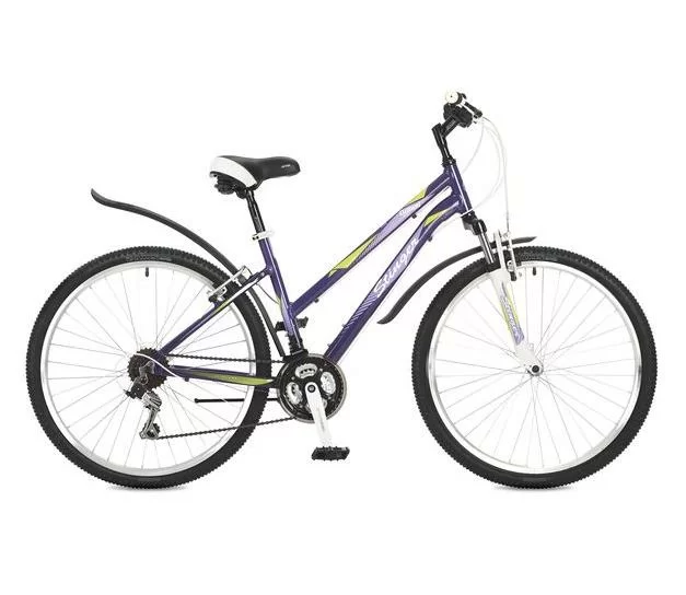 Реальное фото Велосипед Stinger 26" Element lady TZ30/TY21/TS38 фиолетовый от магазина СпортСЕ