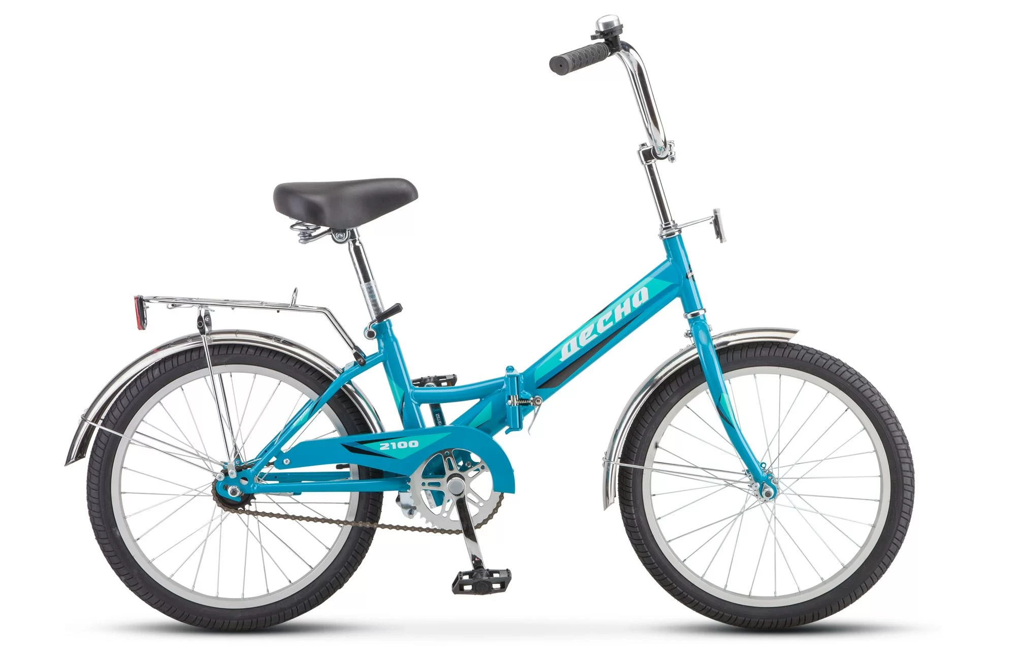 Реальное фото Велосипед Десна-2100 20" голубой Z011 от магазина СпортСЕ