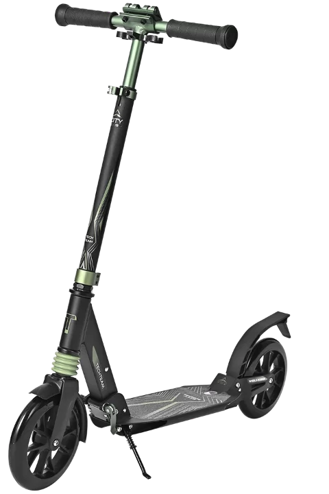 Реальное фото Самокат TechTeam City scooter (2022) green от магазина СпортСЕ