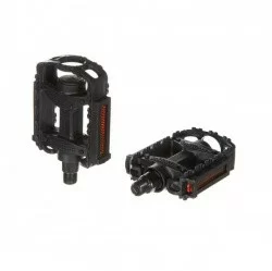 Педали HF-818 пластик ось 1/2" черный