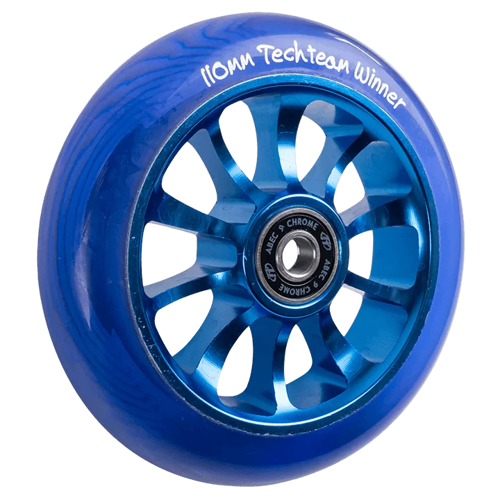 Реальное фото Колесо для самоката TechTeam X-Treme 110*24мм Winner, blue от магазина СпортСЕ