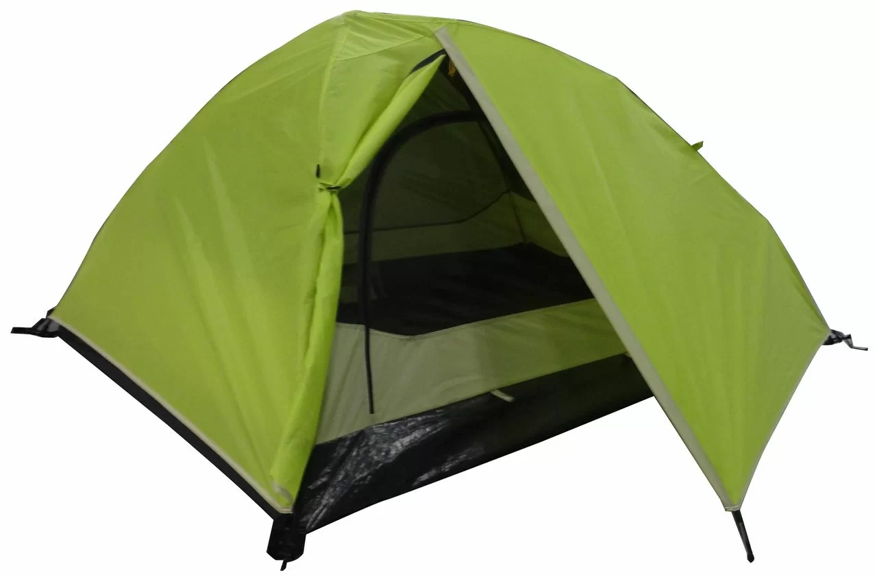 Реальное фото Палатка 63261 Easy Mono 2 зеленый и бежевый от магазина СпортСЕ