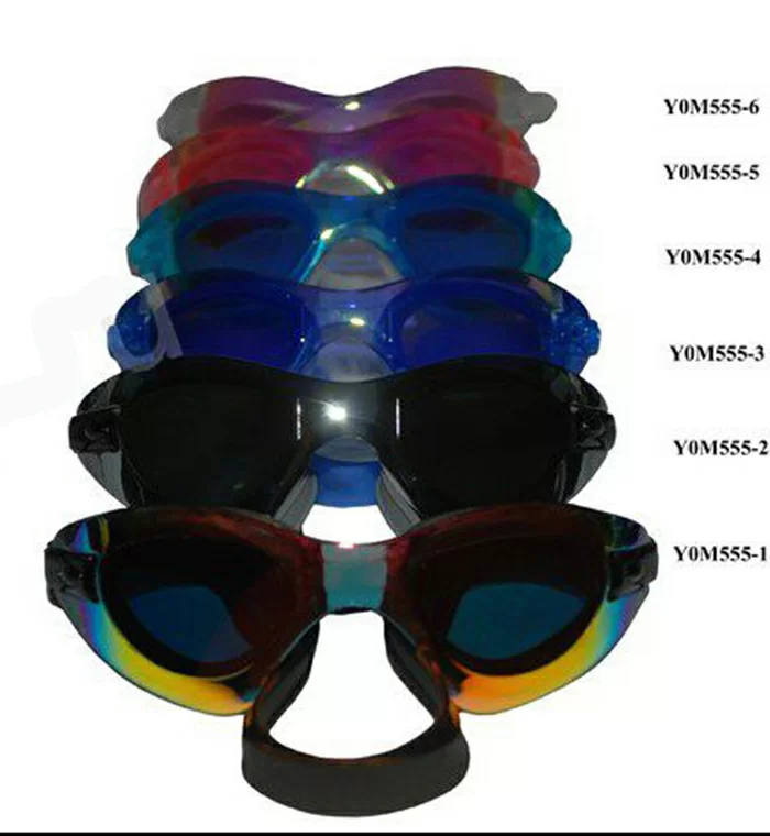 Реальное фото Очки-маска для плавания Whale Y0M555-3 оправа голубая стекло голубое Y0M555-3 от магазина СпортСЕ