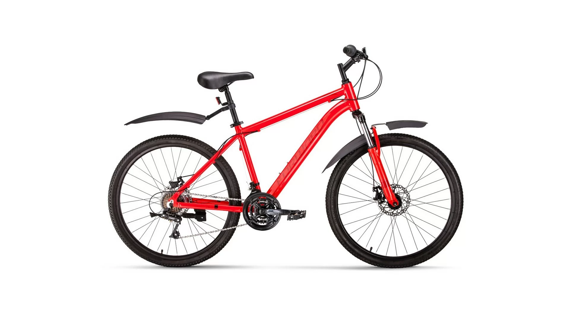 Реальное фото Велосипед Forward Hardi 26 2.0 disc (2020) красный RBKW0M66Q008 от магазина СпортСЕ