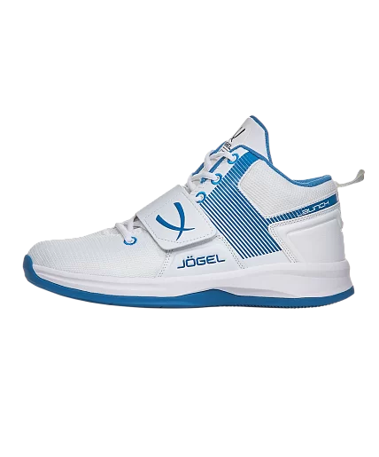 Реальное фото Кроссовки баскетбольные Jögel Launch white/blue ЦБ-00002201 от магазина СпортСЕ