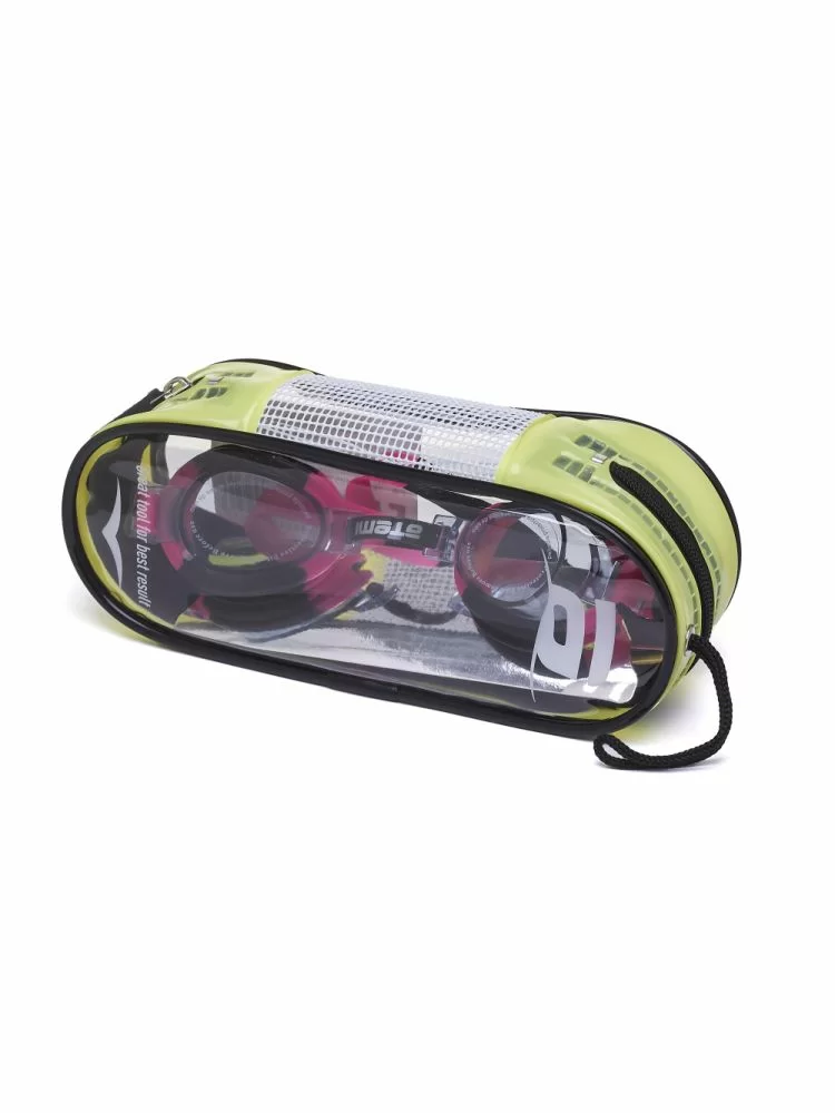 Реальное фото Очки для плавания Atemi S303 детские PVC/силикон черно-розовые от магазина СпортСЕ