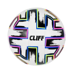 Мяч футбольный Cliff FU1549 (8600) №5 PU клееный бело-розово-зеленый