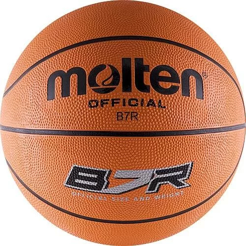 Реальное фото Мяч баскетбольный Molten B7R №7 резина оранж-черный 10121 от магазина СпортСЕ