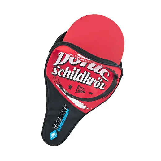 Реальное фото Чехол для теннисной ракетки Donic-Schildkröt Trend Cover с карманом, красный УТ-00019701 от магазина СпортСЕ