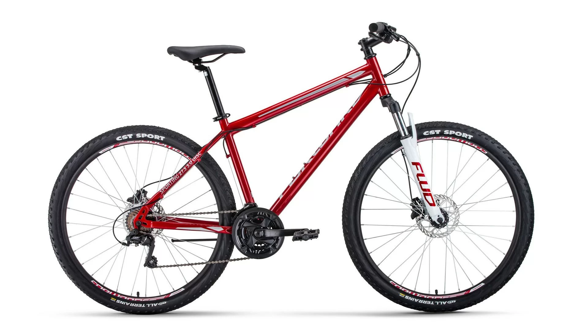 Реальное фото Велосипед Forward Sporting 27,5 3.0 disc (2020) темно-красный/серый от магазина СпортСЕ