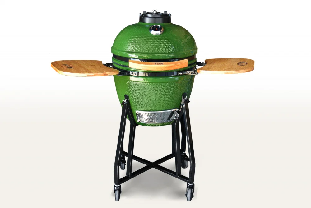  Керамический гриль-барбекю 18 дюймов (зеленый) (48см) по низким ценам в Томске и Северске