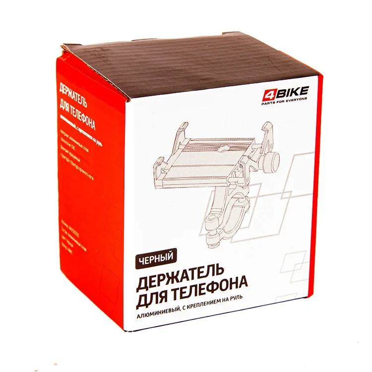 Держатель телефона на руль 4Bike 271BLK алюминиевый чёрный Держатель телефона на руль 4Bike 271BLK алюминиевый чёрный по низким ценам в Томске и Северске