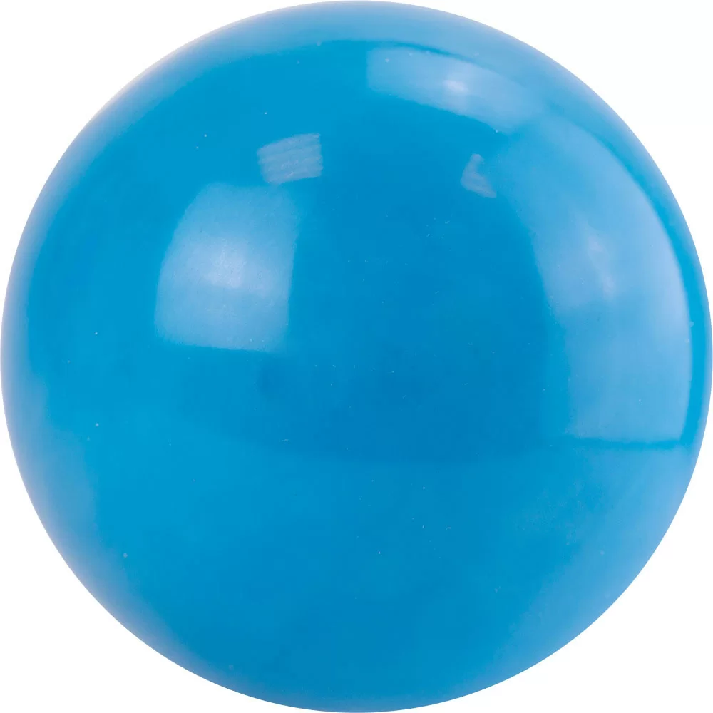 Реальное фото Мяч для художественной гимнастики 15 см AG-15-02 ПВХ небесный от магазина СпортСЕ