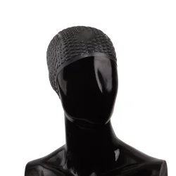 Шапочка для плавания Alpha Caprice CBU-1 bubble с ушами black Шапочка для плавания Alpha Caprice CBU-1 bubble с ушами black