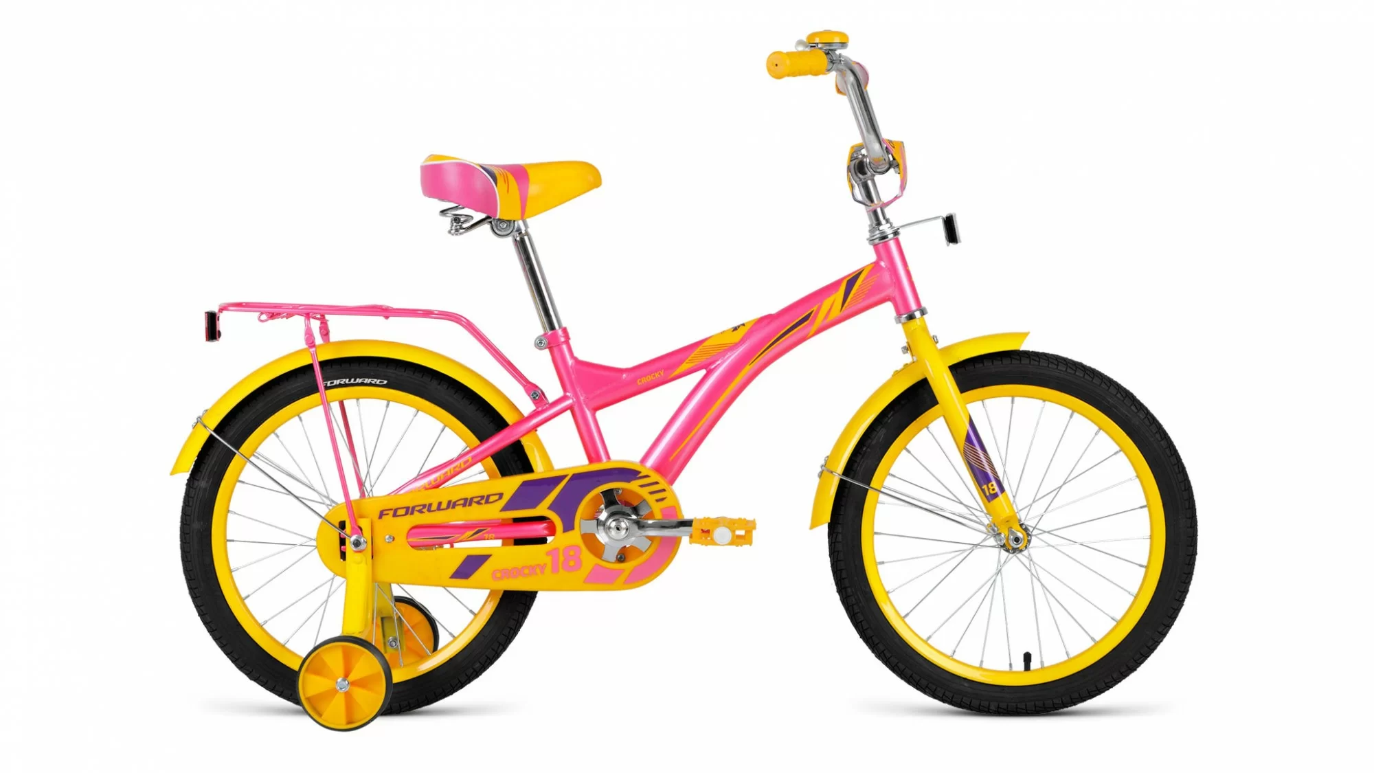 Реальное фото Велосипед Forward Crocky 18 (1ск) (2019) розовый RBKW9LNH1017 от магазина СпортСЕ