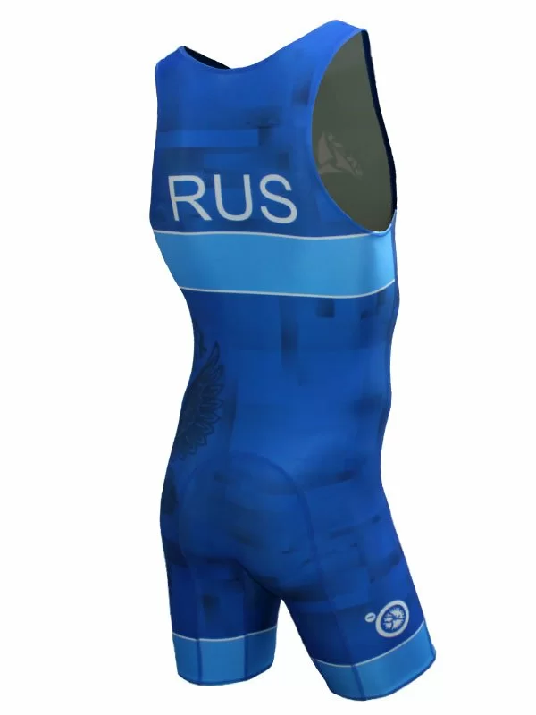 Реальное фото Трико борцовское Skat 6247 (54-58) синее от магазина СпортСЕ