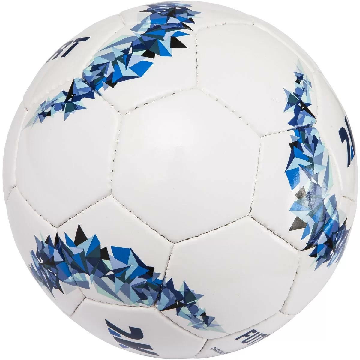 Реальное фото Мяч футбольный 2K Sport Сrystal Optimal sala р.4 white/royal 127095 от магазина СпортСЕ