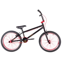 Велосипед BMX TechTeam Fox 20" (2023) черно-красный