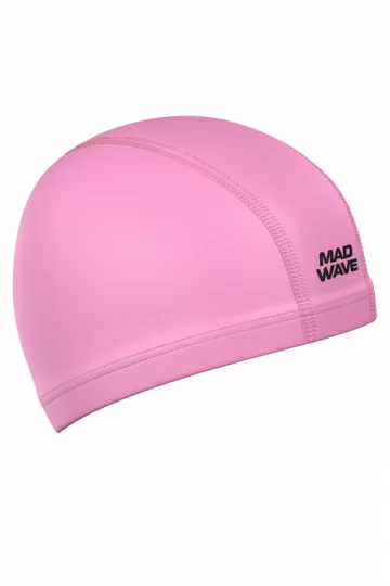 Реальное фото Шапочка для плавания Mad Wave PUT Coated pink M0585 01 0 11W от магазина СпортСЕ