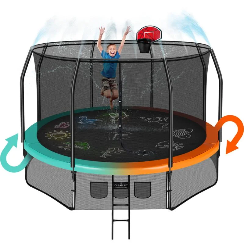  Каркасный батут Clear Fit FamilyHop 14Ft по низким ценам в Томске и Северске