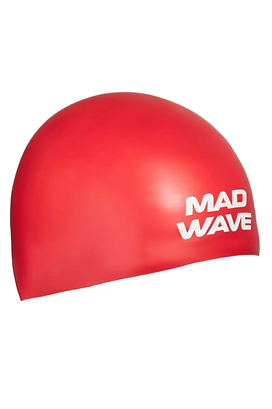 Реальное фото Шапочка для плавания Mad Wave Soft Fina Approved L Red M0533 01 3 05W от магазина СпортСЕ