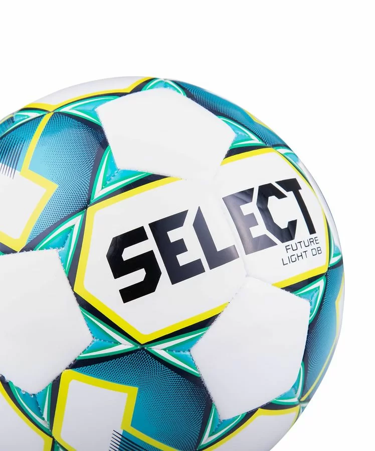 Реальное фото Мяч футбольный Select Future Light DB №4 белый/бирюзовый/желтый 811119 от магазина СпортСЕ