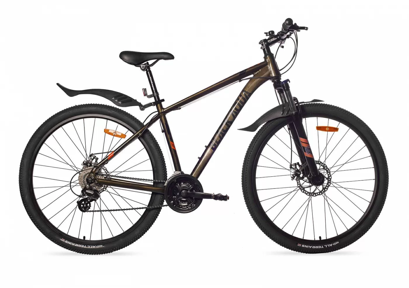 Реальное фото Велосипед Black Aqua Cross 2991 D matt 29" хаки GL-503D от магазина СпортСЕ