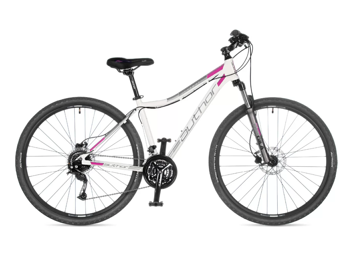 Реальное фото Велосипед женский AUTHOR Vertigo ASL 2022 Бело-розовый от магазина СпортСЕ
