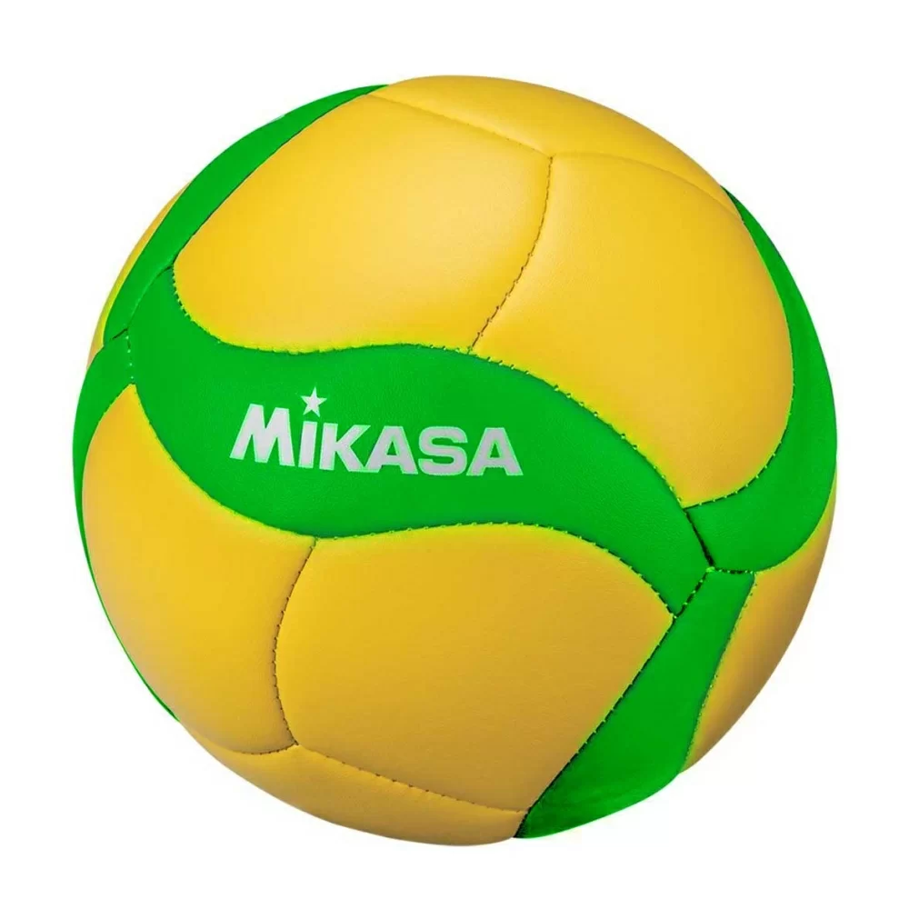 Реальное фото Мяч волейбольный Mikasa V1.5W-CEV сувенирный р.1 d-15см (ПВХ) желто-зеленый от магазина СпортСЕ