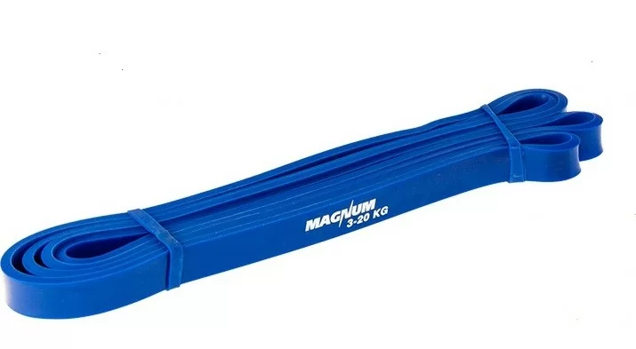 Реальное фото Эспандер петля резиновая MRB100-15 208 * 1.5 * 0.45 см 3-20 кг Magnum синяя 10012405 от магазина СпортСЕ