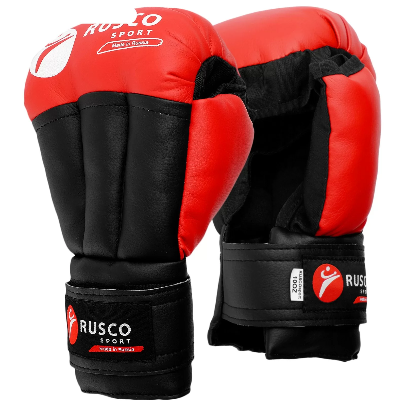 Реальное фото Перчатки для рукопашного боя Rusco Sport красные от магазина СпортСЕ