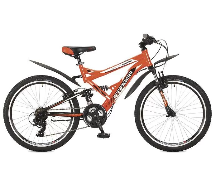 Реальное фото Велосипед Stinger 24" Versus TY10/TY300/EF41 оранжевый от магазина СпортСЕ