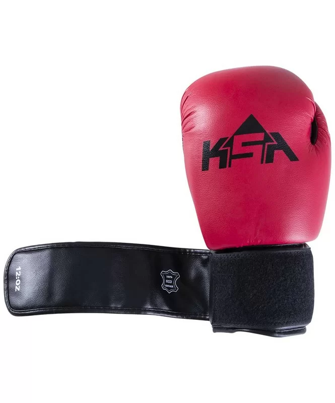 Реальное фото Перчатки боксерские KSA Spider к/з Red от магазина СпортСЕ