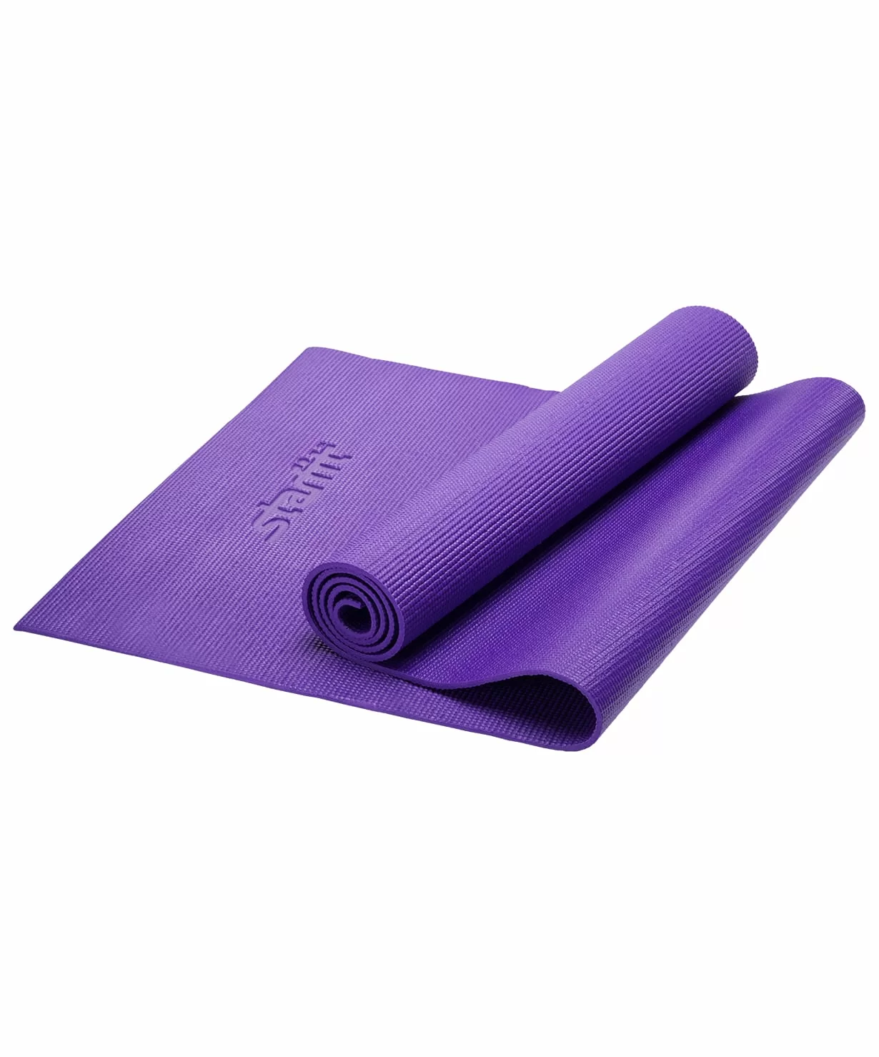 Реальное фото Коврик для йоги StarFit FM-101 PVC 173x61x0,3 см, фиолетовый 1/20 8829 от магазина СпортСЕ