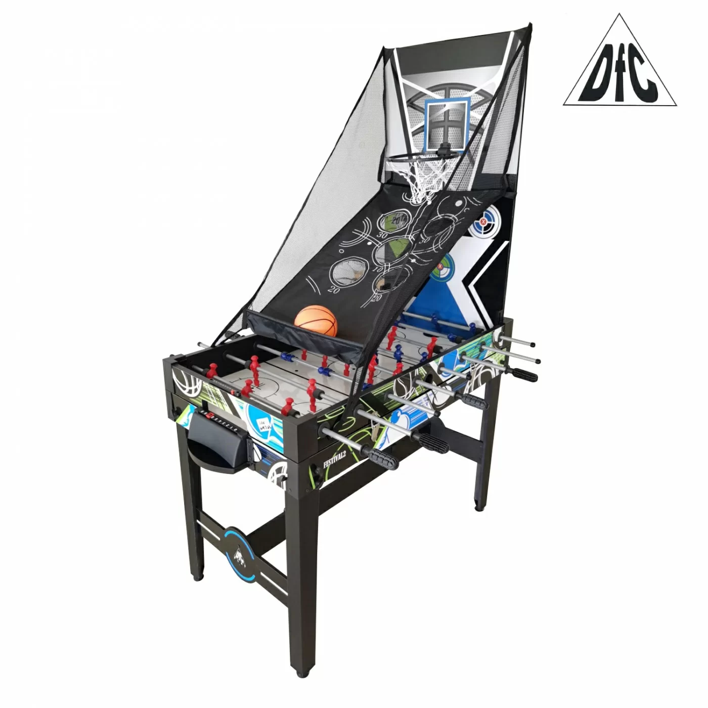 Реальное фото Игровой стол - трансформер DFC FESTIVAL2 48" 12 в 1 AT-255 от магазина СпортСЕ