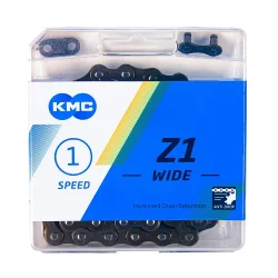 Цепь 1 ск. KMC Z1 Wide Brown BMX, фиксеров 112 звеньев, 1/2"x1/8", коричн Цепь 1 ск. KMC Z1 Wide Brown BMX, фиксеров 112 звеньев, 1/2"x1/8", коричн