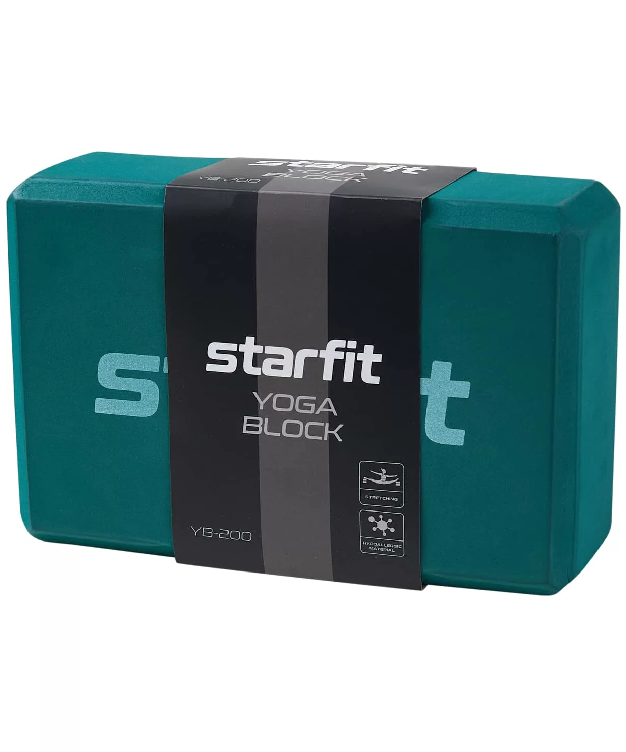 Реальное фото Блок для йоги StarFit YB-200 EVA 8 см 115 гр 22,5х15 см изумрудный ЦБ-00001691 от магазина СпортСЕ