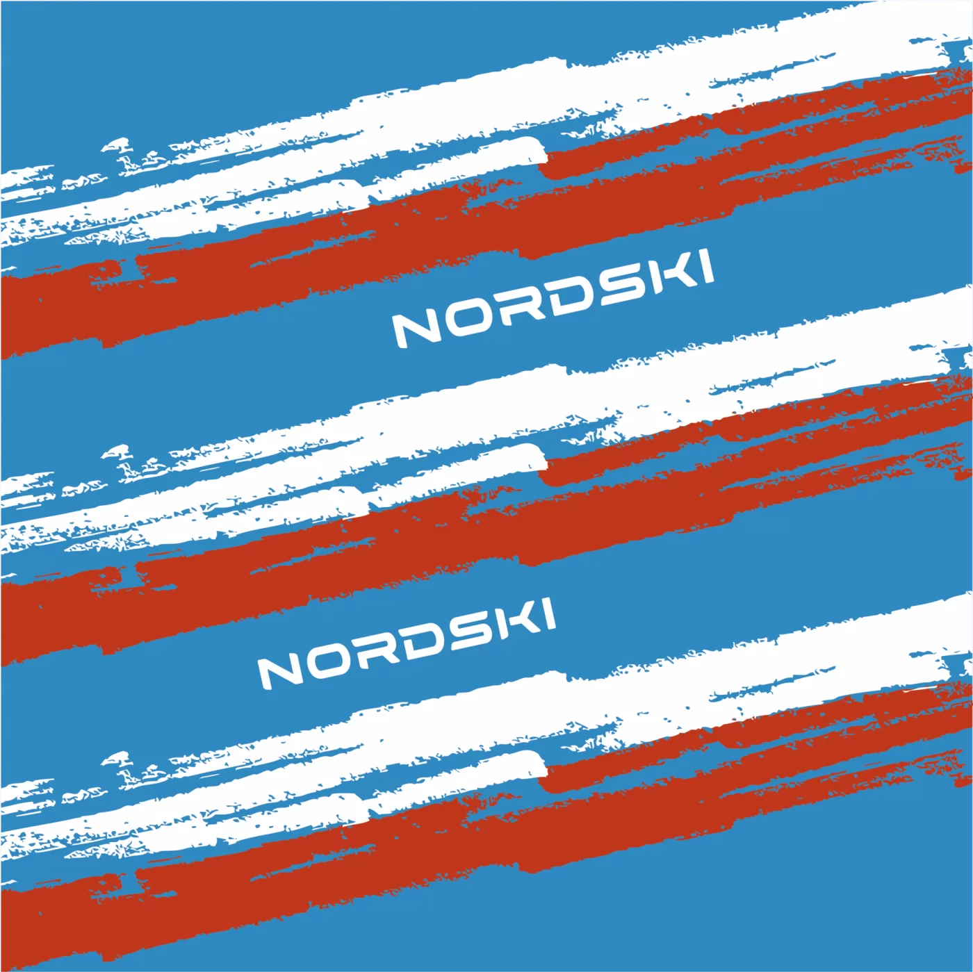 Реальное фото Баф Nordski Stripe Blue/Red NSV409879 от магазина СпортСЕ