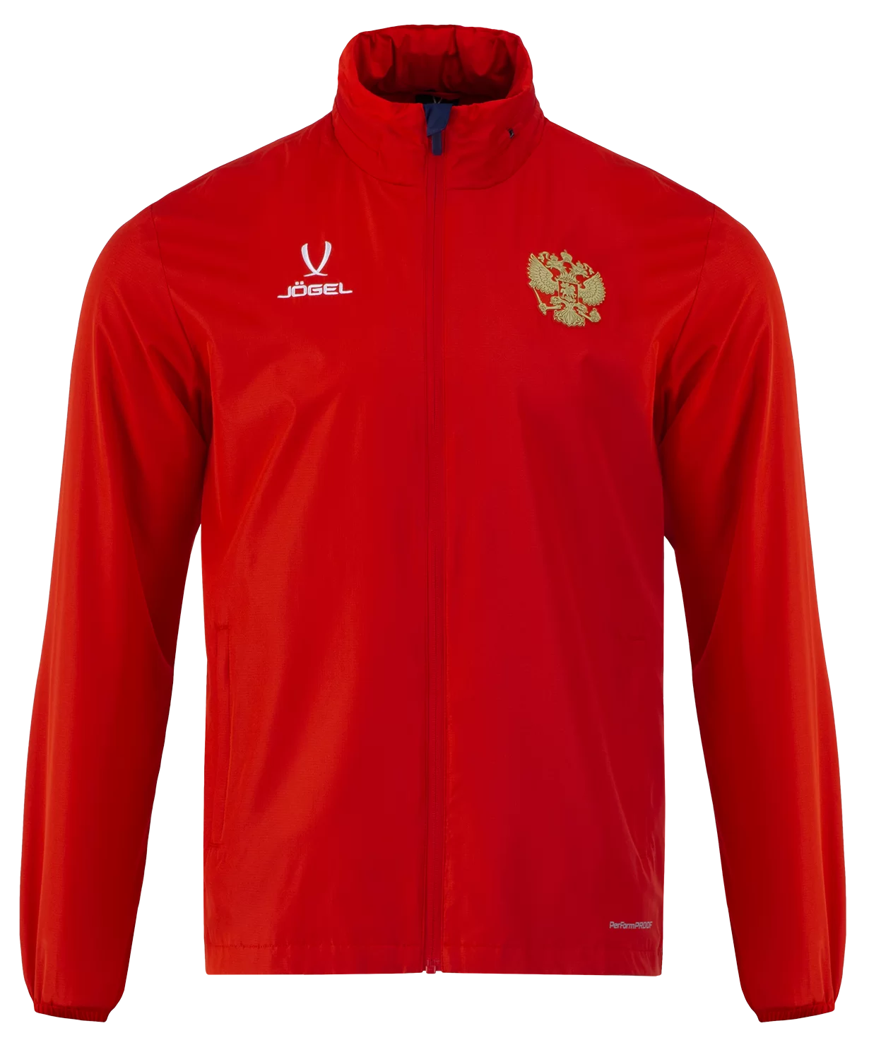  Куртка ветрозащитная JÖGEL NATIONAL PerFormPROOF Rain Jacket, красный по низким ценам в Томске и Северске