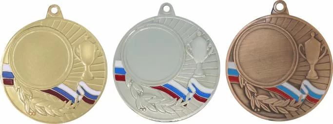 Реальное фото Медаль MD544 Rus d-50 мм от магазина СпортСЕ