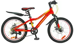 Велосипед 20" Nameless J2200D, красный желтый, 11"