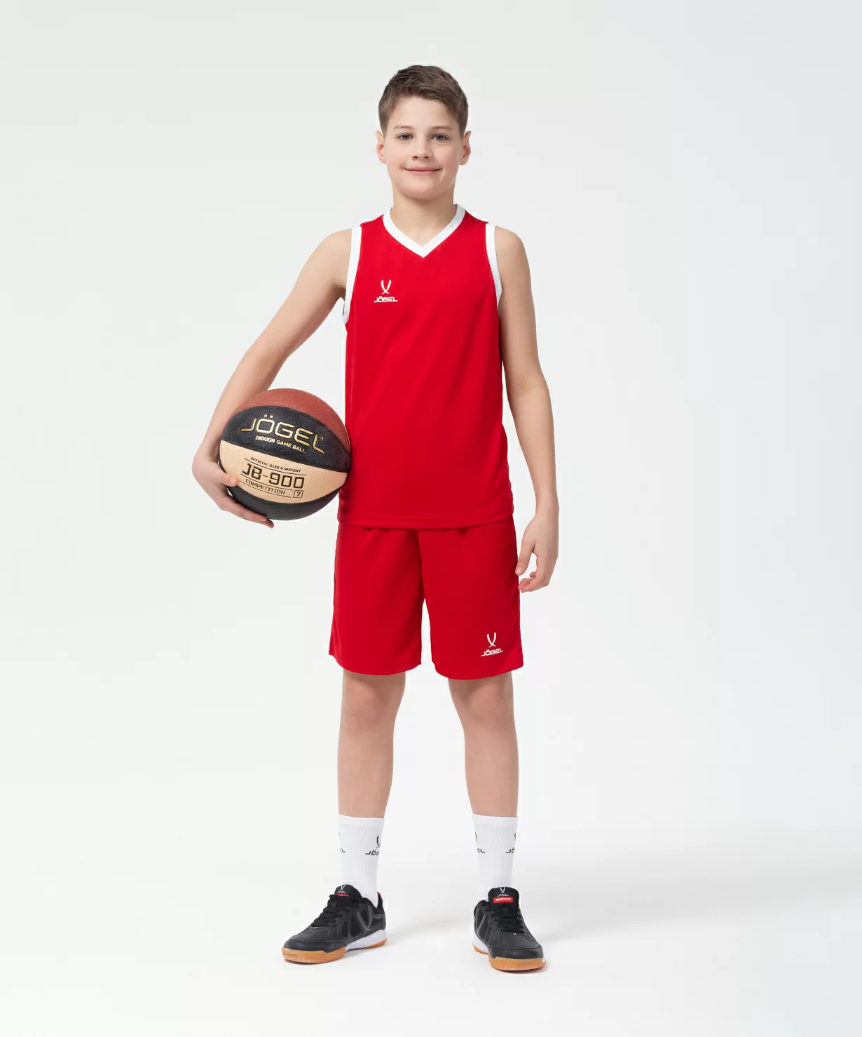 Реальное фото Майка баскетбольная Camp Basic, красный, детский от магазина СпортСЕ